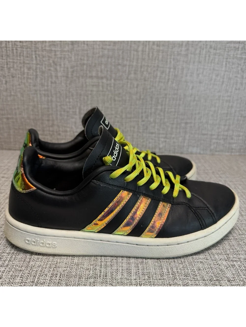 Adidas Shoes Women’s Size 7.5 Black Leather Neo Sneakers
